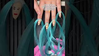 Le corté el pelo a mi clienta😱 nails naildesign nailhacks naildesignathome shorts nailtrends [upl. by Araid]