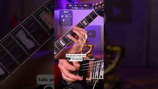 Guitar exercice  circle triads in E minor guitar guitartutorial tabs guitarlesson guitarist [upl. by Enelram]