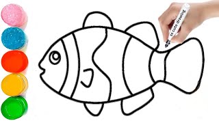 How to Draw Fish Fish Drawing Step by Step Drawing Picture Drawing For Kids Fish Drawingartwork [upl. by Orofselet529]