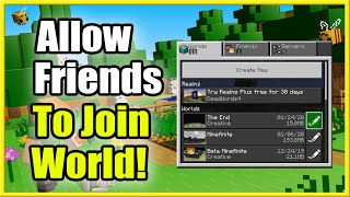 How to Allow Friends to Join Minecraft World Turn Multiplayer On [upl. by Nestor218]