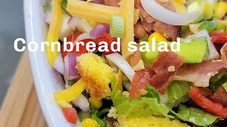 Cake Pan Cornbread Salad Everyones Favorite Summer BBQ Recipe [upl. by Hayes]