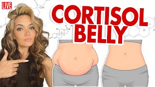 How to get rid of a cortisol belly 👀  Gauge Girl Training [upl. by Nidnarb]