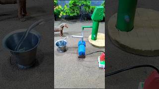 Mini motor water pump project mini hand pump project horse bathed video  302 [upl. by Bigelow]