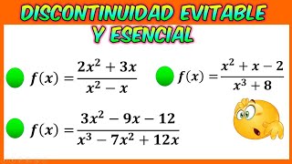 Discontinuidad Evitable y Esencial [upl. by Hgielyk]