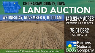 Simulcast Auction  14093  Acres Chickasaw County Iowa [upl. by Segroeg]