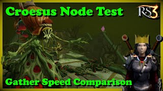 RS3  Croesus Gathering Speed Test [upl. by Maurits]