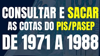 COMO CONSULTAR E SACAR AS COTAS DO PISPASEP DE 1971 A 1988 [upl. by Nohcim]