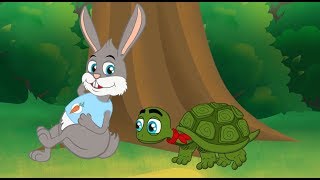 le Lièvre et la Tortue  Fable de La Fontaine  dessin animé en français avec les Ptits zAmis [upl. by Ahtram]