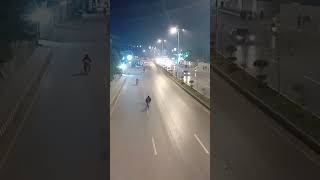 Night view of Airport Road Rawalpindi nightview rawalpindi chaklala [upl. by Imalda]