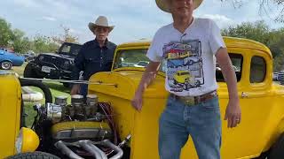 Car Show in Carrizo Springs Texas 110324 Street Rods [upl. by Kerekes]