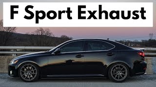 Lexus IS 350 Exhaust Sounds  F Sport Axleback and Resonator Delete [upl. by Nazay106]