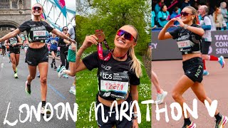 LONDON MARATHON 2024 VLOG  3hrs 39mins ad [upl. by Orat]