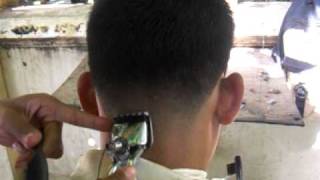 YOUNG MAN MILITARY HAIRCUT 1 [upl. by Golter]