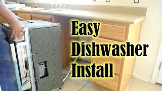 Dishwasher How To Install A Dishwasher in less than 1 hour How To Replace A Dishwasher [upl. by Luapnaes]