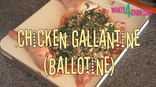 Chicken Galantine Ballotine Part 1  How to Debone a Whole Chicken for Chicken Galantine  Ballotine [upl. by Nette]