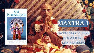 Sri Isopanisad Mantra 1 ShrilaPrabhupadaShortLectures losangeles isopanishad prabhupada [upl. by Dosh]