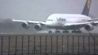 airbus A380  start z lotniska Okęcie [upl. by Gaidano]