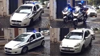 INIZIO TURNO RADIOMOBILE POLIZIA ROMA CAPITALE IN SIRENA E EMERGENZA [upl. by Beverly]