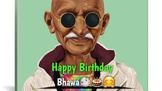 Birthday Ahe Bhawacha Mahatma Gandhi jaynti Status  Happy Birthday Bapu [upl. by Henning723]