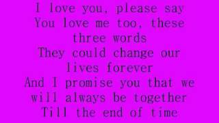 Celine Dion  I love you lyrics [upl. by Brena999]