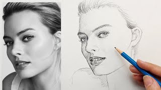 How to Draw a Womans Portrait  Realistic Portrait Drawing Tutorial  StepbyStep for Beginners [upl. by Idel]