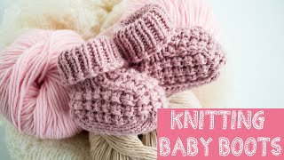 Knit Baby Booties  Baby Shoes [upl. by Dona]