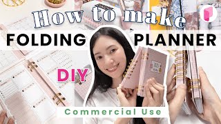 DIY How to make 2025 Folding Planner  Tutorial [upl. by Anelat]