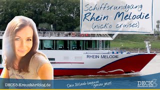 Rundgang über die Rhein Melodie von nicko cruises – Alle Details zum Flusskreuzfahrtschiff [upl. by Downes]