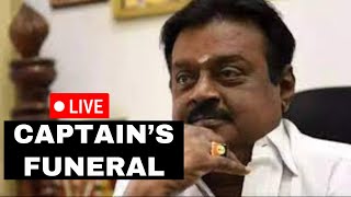 Captain Vijayakanth Funeral LIVE  Tamil Star Vijayakanths Last Rites Today LIVE  Times Now [upl. by Rednasxela431]