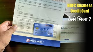 HDFC Bank Business Credit Card Unboxing  How to get HDFC Bank Credit Card [upl. by Debbie]