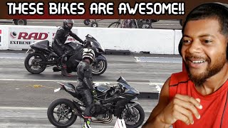 H2 Ninja VS Hayabusa DRAG RACE  REACTION [upl. by Blader]