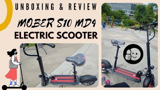 MOBER S10 MD4 ELECTRIC SCOOTER UNBOXING amp TEST DRIVE  AFFORDABLE ELECTRIC SCOOTER PHILIPPINES [upl. by Yeloc937]