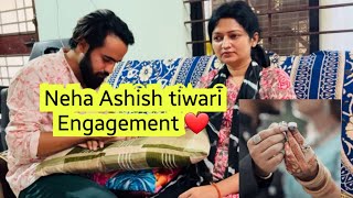 Neha ashish tiwari Engagement ❤️ nehaashishtiwari nehaashishtiwari [upl. by Eolande586]