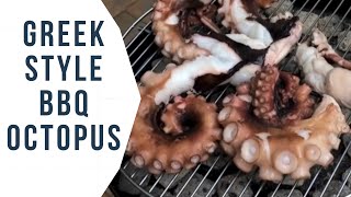 Greek Style BBQ Octopus  Delicious and Easy [upl. by Bilbe]