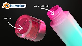 Blender  Bottle Thread Lid Modeling Tutorial [upl. by Atiuqahc]