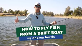 How to fly fish from a drift boat w Andrew Harris  Confluence Outfitters [upl. by Egon790]