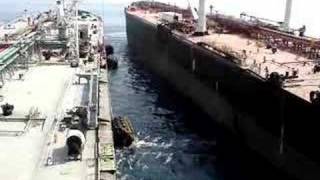 STS OILTRANSFER CRUDE TANKERS [upl. by Eillor592]