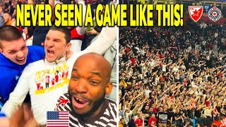 AMERICAN WITNESSES MOST INTENSE BELGRADE BASKETBALL DERBY EVER  CRVENA ZVEZDA VS PARTIZAN [upl. by Barnabe810]