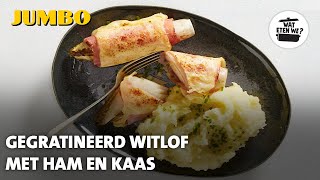 Wat eten we Gegratineerde witlof met ham en kaas [upl. by Heshum]