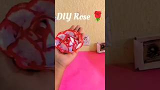 Diy cute paper Rose 🌹 diy artandcraft viralvideo art aditiartgallery art [upl. by Nesnar43]