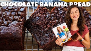 Chocolate Banana Bread Recipe  Moist and Delicious [upl. by Hyman]