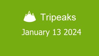 Microsoft Solitaire Collection  Tripeaks  January 13 2024 [upl. by Lyndsey]