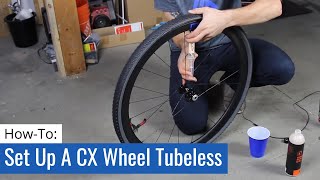 How To Set Up A CX Wheel Tubeless [upl. by Brindell]