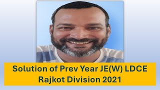 Rajkot JE works LDCE 2021 SOLUTIONA  Er Trivendra Kumar [upl. by Anthony]