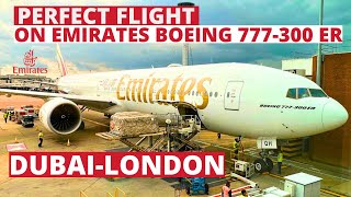 Emirates Boeing 777300 ER Dubai London LHR Emirates economy class  Perfect flight Trip Report [upl. by Noyek]