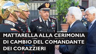 Mattarella alla cerimonia di cambio del Comandante del Reggimento Corazzieri [upl. by Kathy]