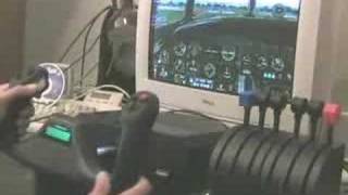 Saitek Flight Yoke and Quadrant  4 engine [upl. by Nohsal395]