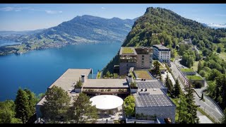 THE BURGENSTOCK LUXURY RESSORT AN ALPINE FANTASY LUCERNE SWITZERLAND [upl. by Anolahs]