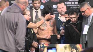 Cotto Margarito Weigh In [upl. by Arim]