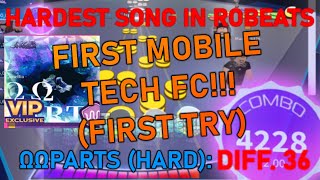 HARDEST SONG IN ROBEATS  FIRST TECH FC ON MOBILE DIFF 36 ΩΩPARTS  Roblox Robeats [upl. by Brenk]